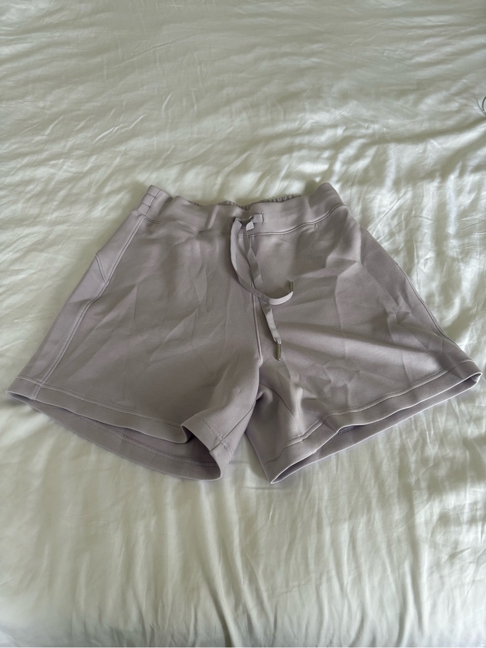 SPANX Air Essentials Pastel Lavender Pull‑On Athletic Shorts